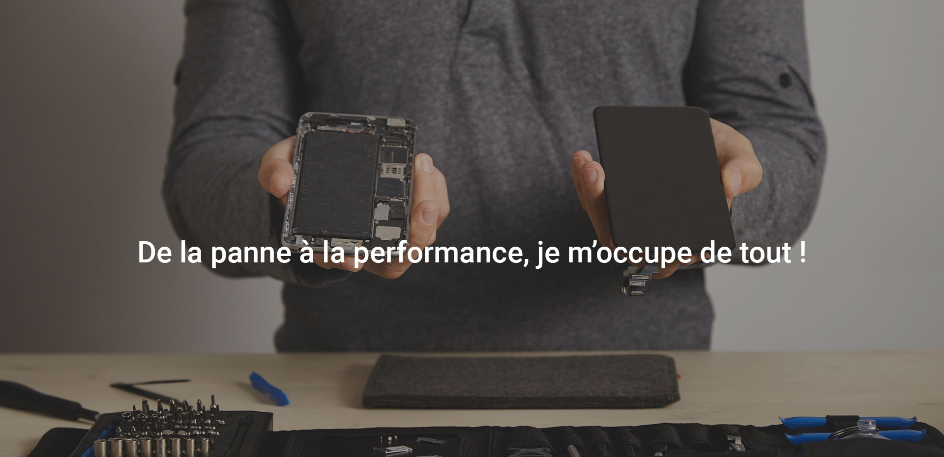 Réparation d'un téléphone par un spécialiste